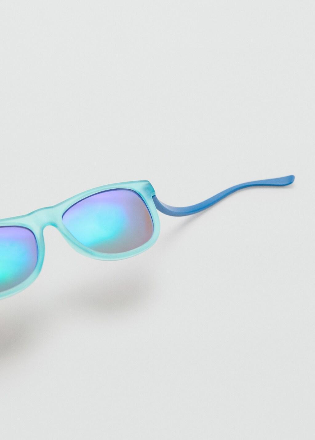 Blue Rectangular Polarised Sunglasses, Baby Boy, Turquoise - Aqua, medium