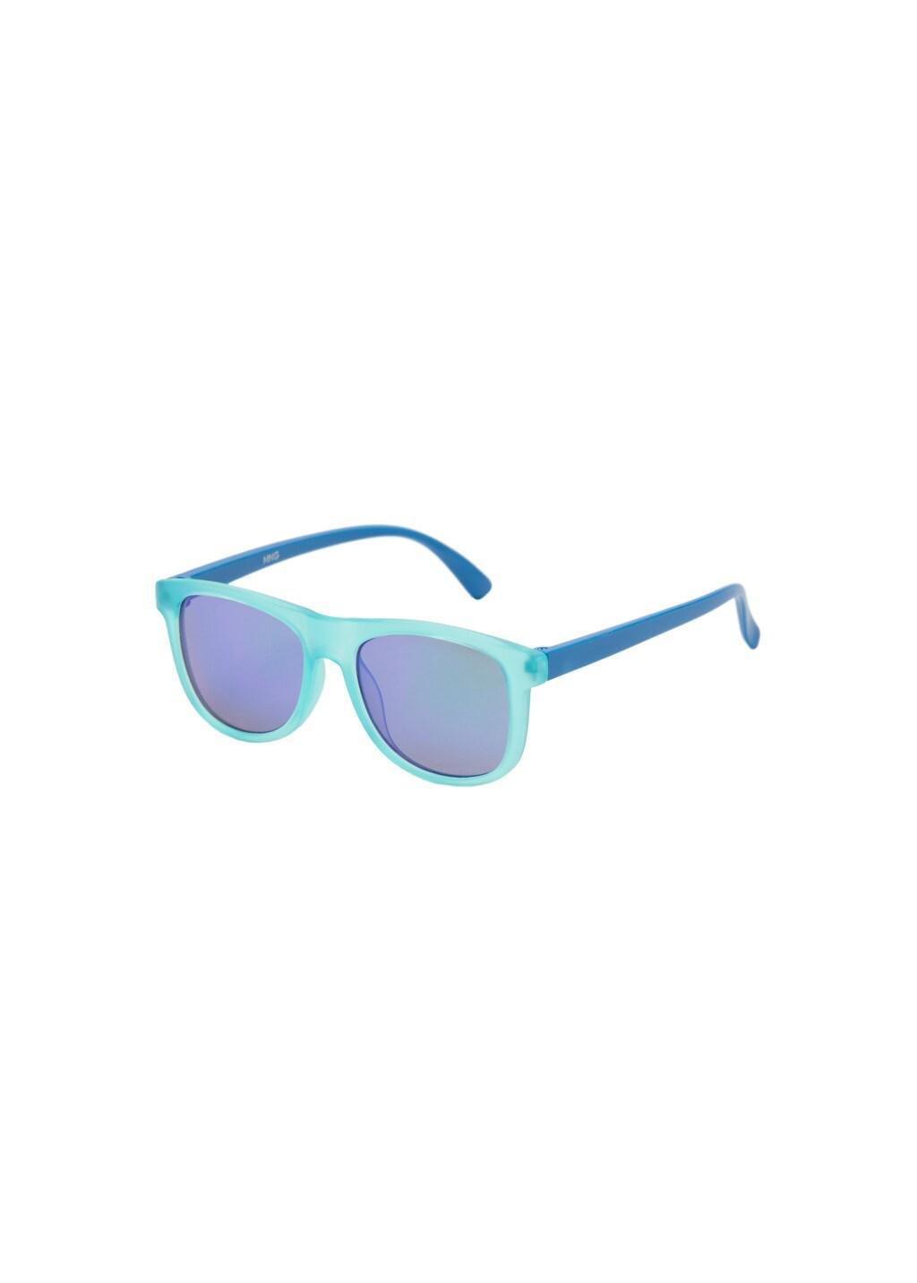 Blue Rectangular Polarised Sunglasses, Baby Boy, Turquoise - Aqua, large image number 2