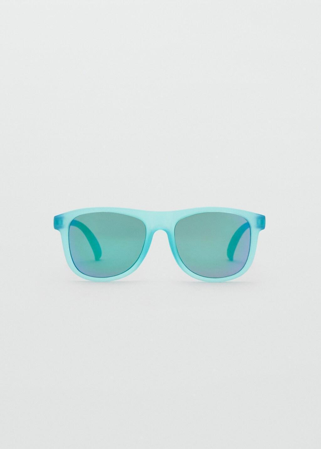 Blue Rectangular Polarised Sunglasses, Baby Boy, Turquoise - Aqua, large image number 3