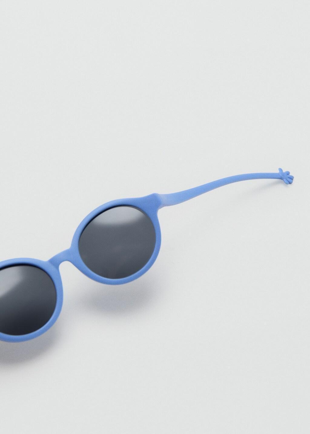 Blue Rounded Frame Sunglasses, Baby Boys, Medium Blue, large image number 1