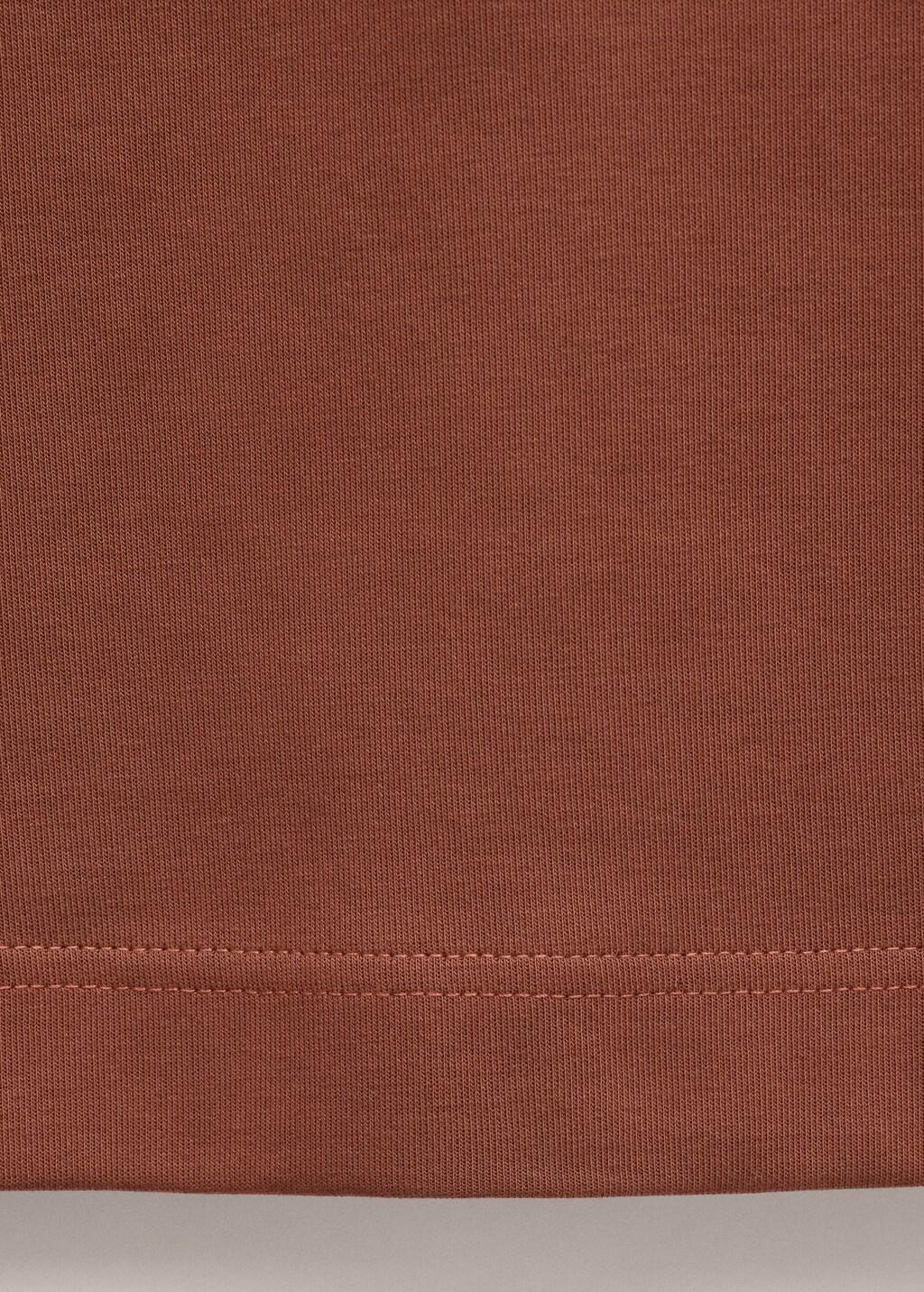 Russet Oversized Cotton T-Shirt, 0201_79, large image number 5