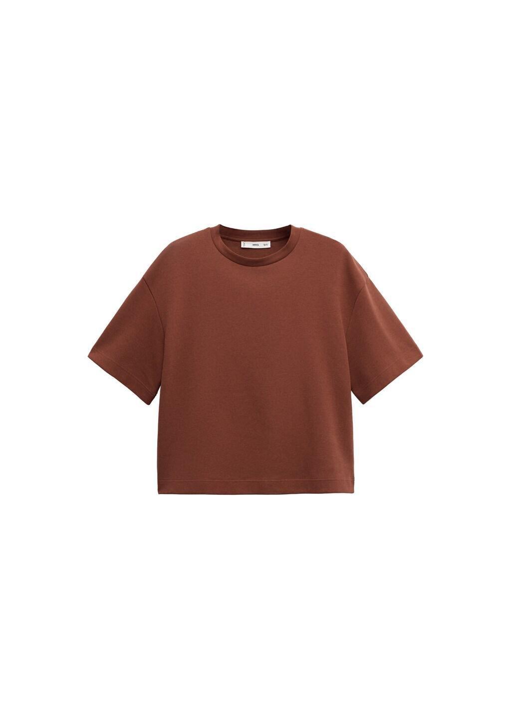 Russet Oversized Cotton T-Shirt, 0201_79, large image number 6