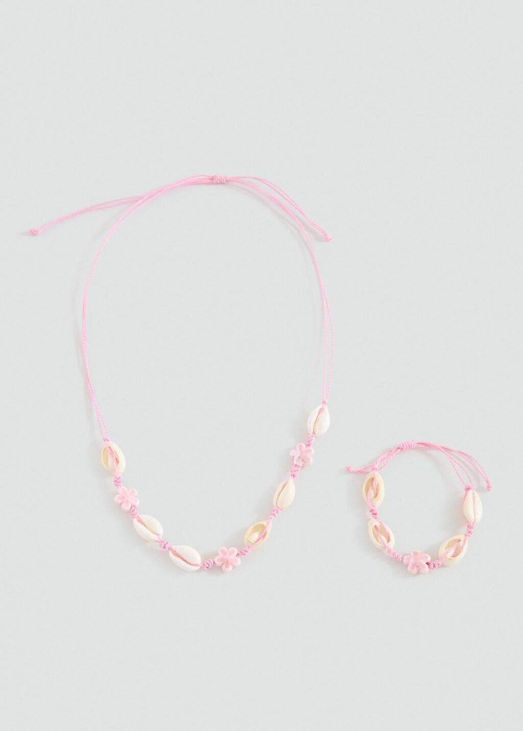 Pink Lt Pastel Bracelet Necklace Pack, Kids Girl, Light-Pastel Pink, large image number 2