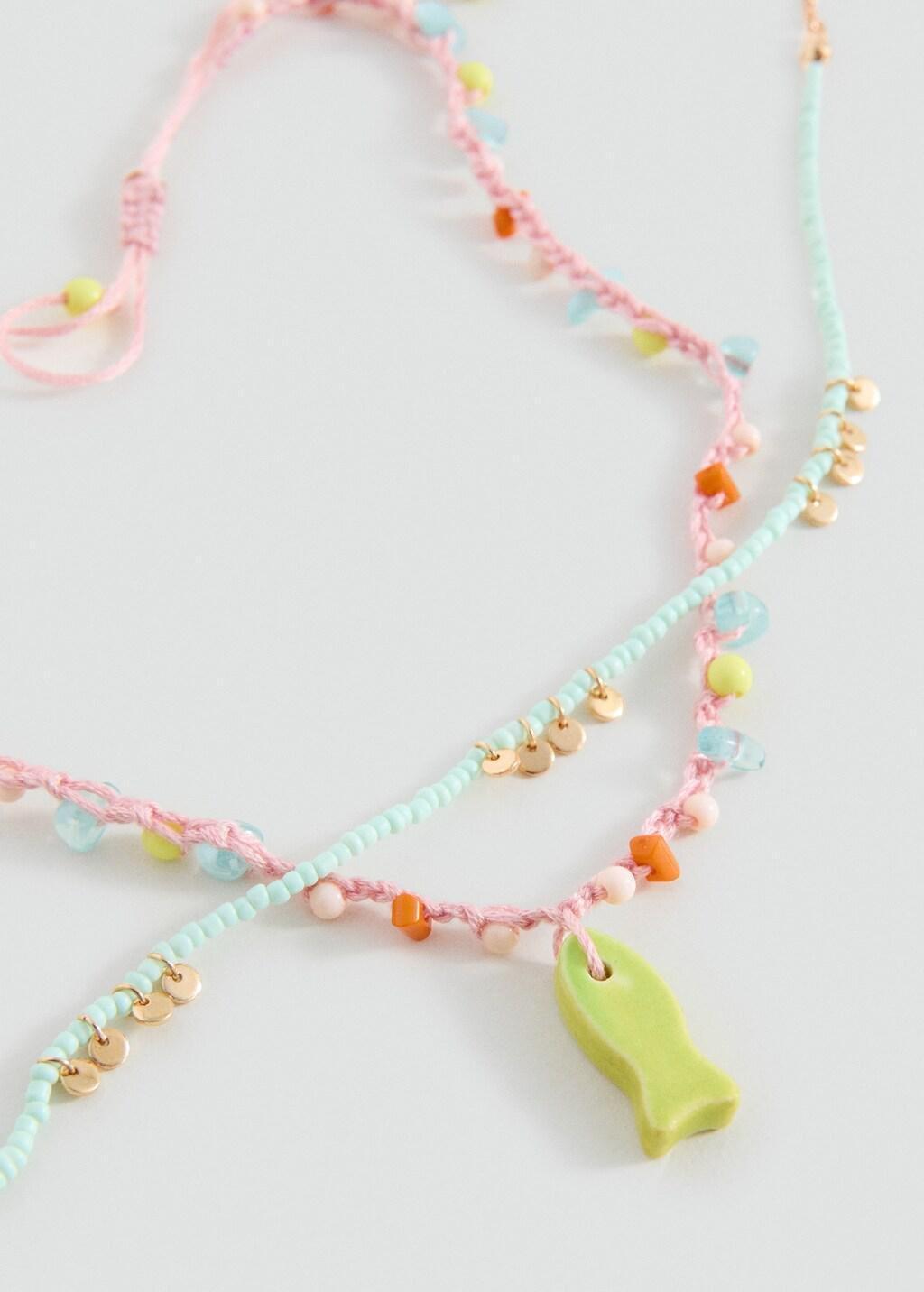Pink Lt Pastel Combined Necklace Pack, Kids Girl, Light-Pastel Pink, medium