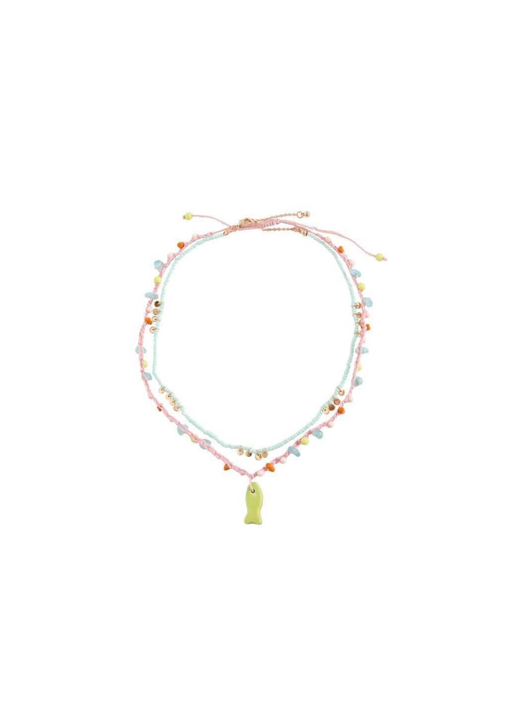 Pink Lt Pastel Combined Necklace Pack, Kids Girl, Light-Pastel Pink, medium