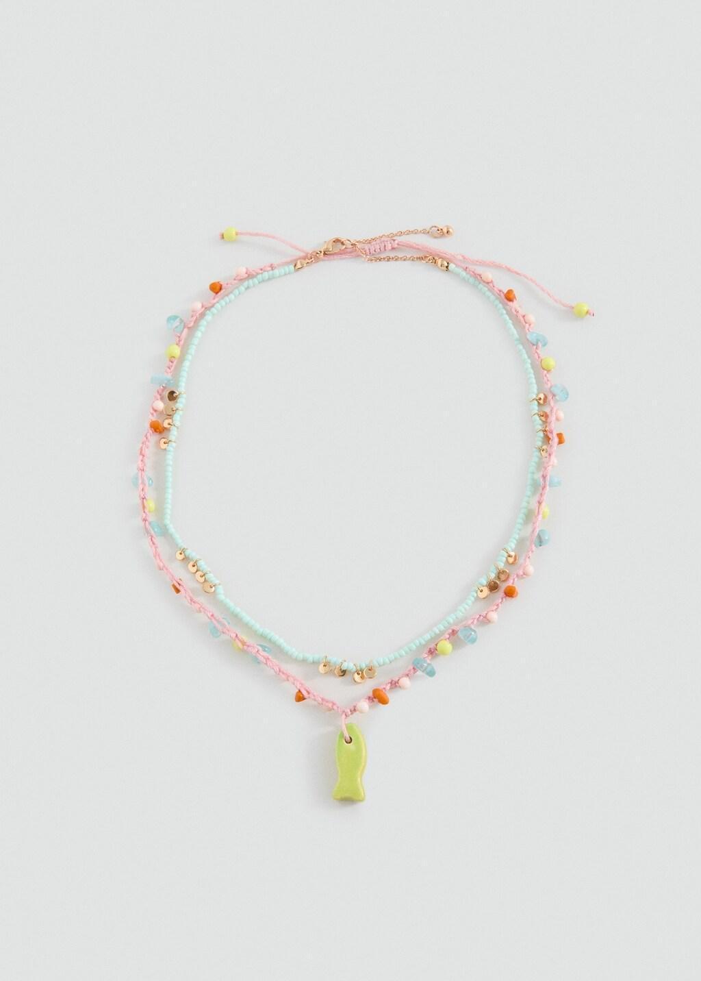 Pink Lt Pastel Combined Necklace Pack, Kids Girl, Light-Pastel Pink, large image number 3