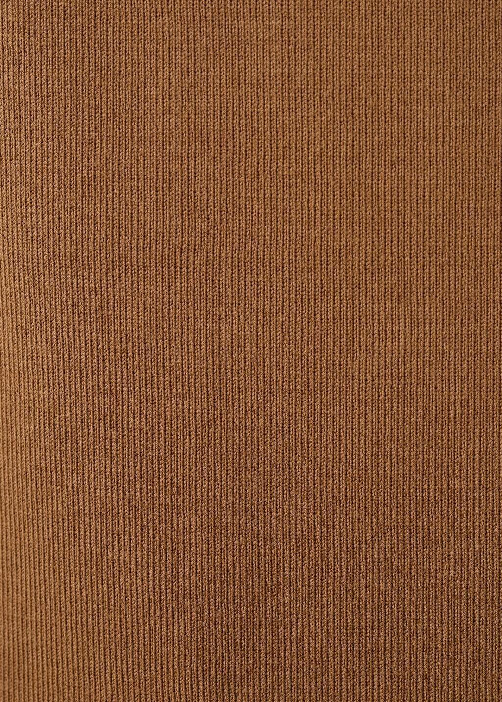 Brown Fine-Knit Top, Dark Brown, large image number 5