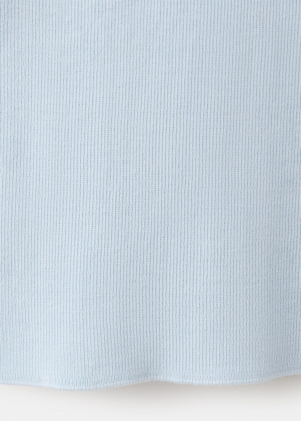 Blue Lt Pastel Fine-Knit Top, Light-Pastel Blue, large image number 5