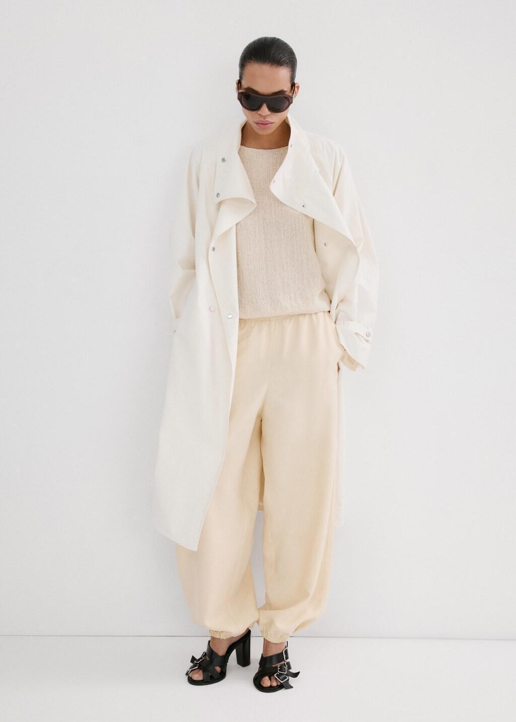 Brown Lt Pastel Long-Sleeve Knitted Sweater, Light Pastel Brown, large image number 0