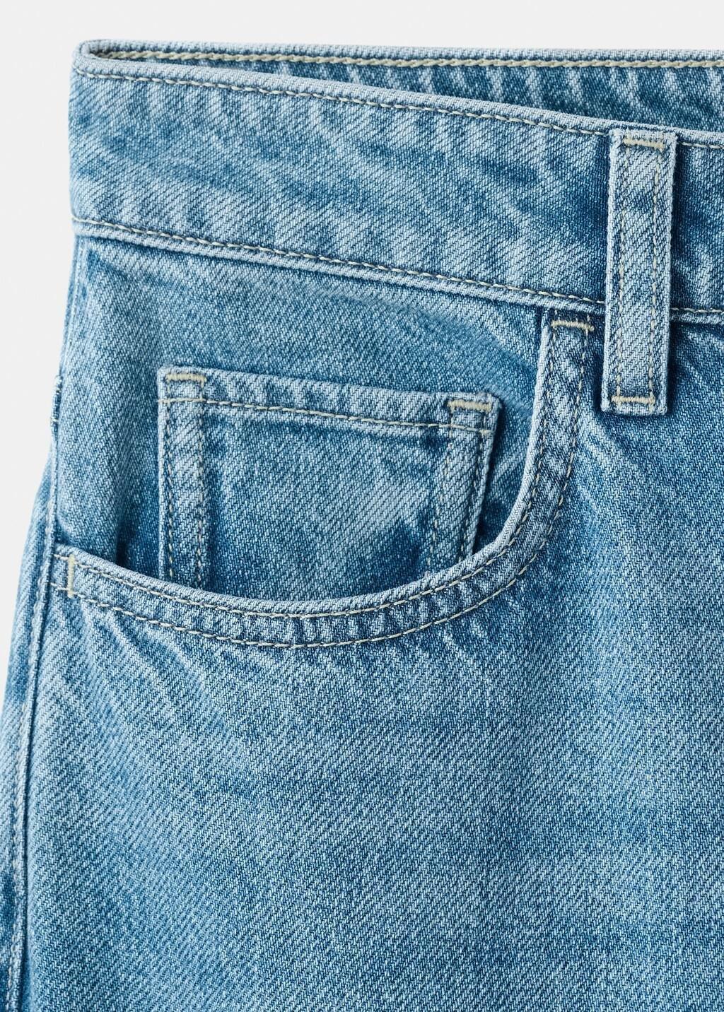 Blue Mid-Rise Flared Jeans, Open Blue, large image number 1