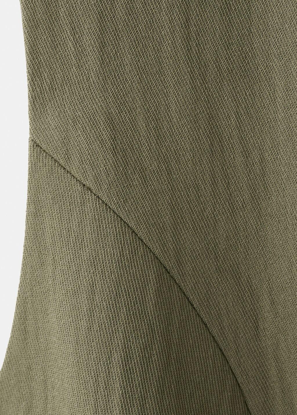 Green Short Buttoned Dress, Green, large image number 5