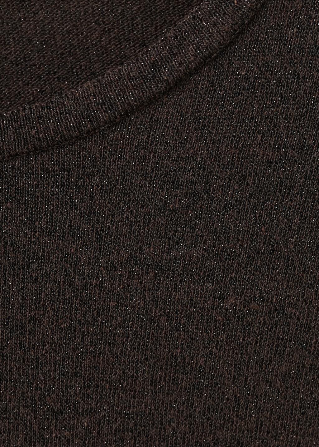 Brown Bow Knit Sweater, 0201_32, large image number 1