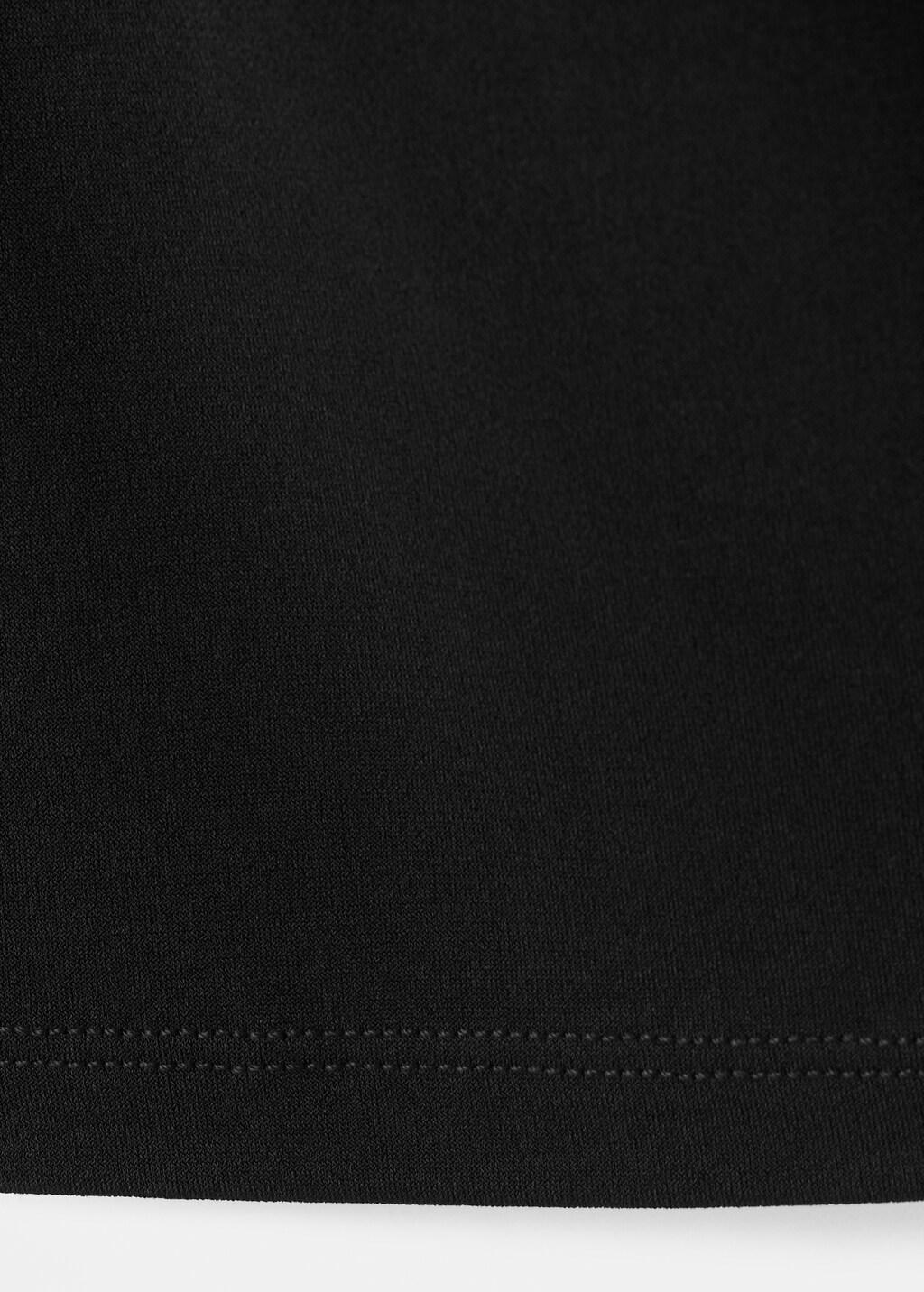 Black Metal Detail T-Shirt, Black, large image number 5