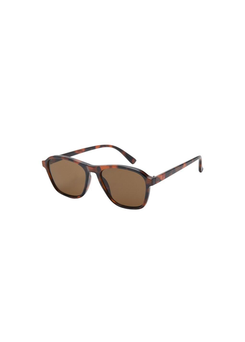 Brown Resin Frame Sunglasses, Dark Brown, large image number 2