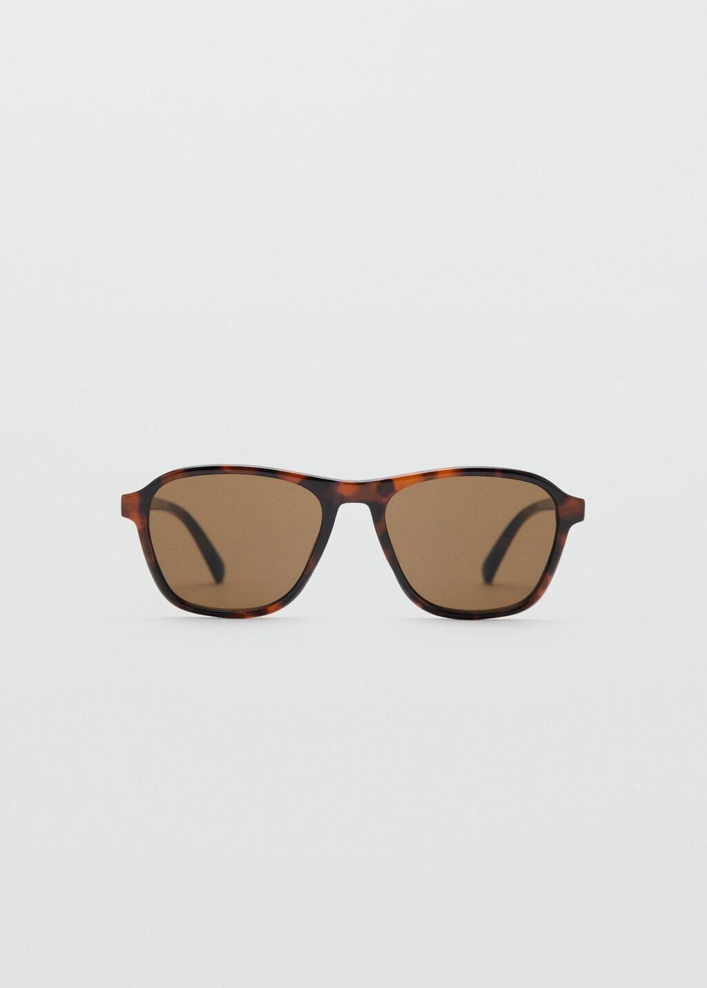 Brown Resin Frame Sunglasses, Dark Brown, large image number 3