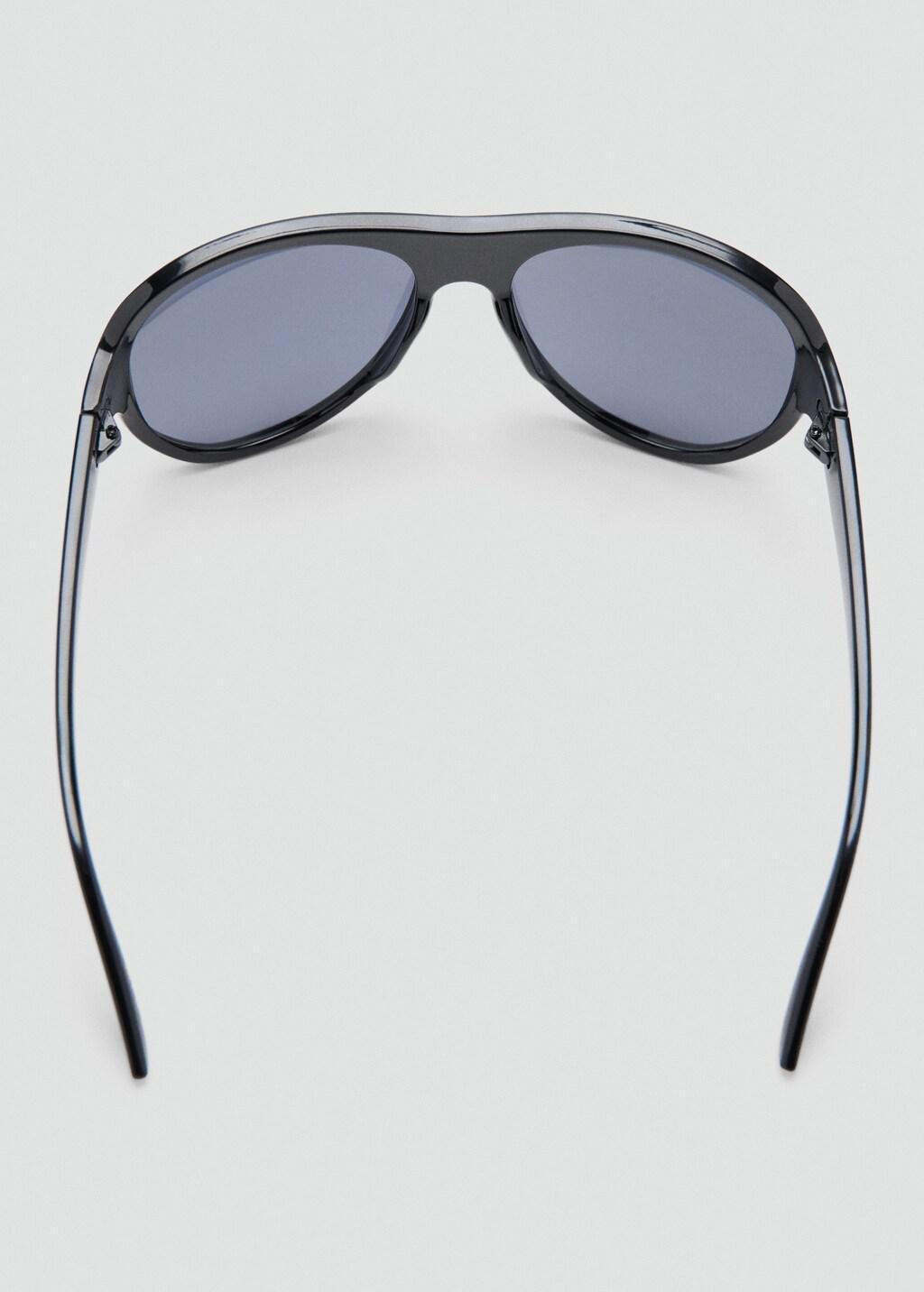 Black Resin Frame Sunglasses, Black, large image number 1