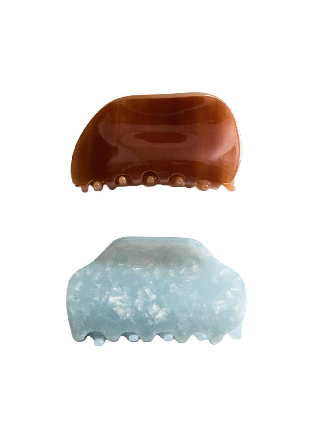 Blue Lt Pastel Pearlescent Effect Hair Clips, 0201_50, large image number 1