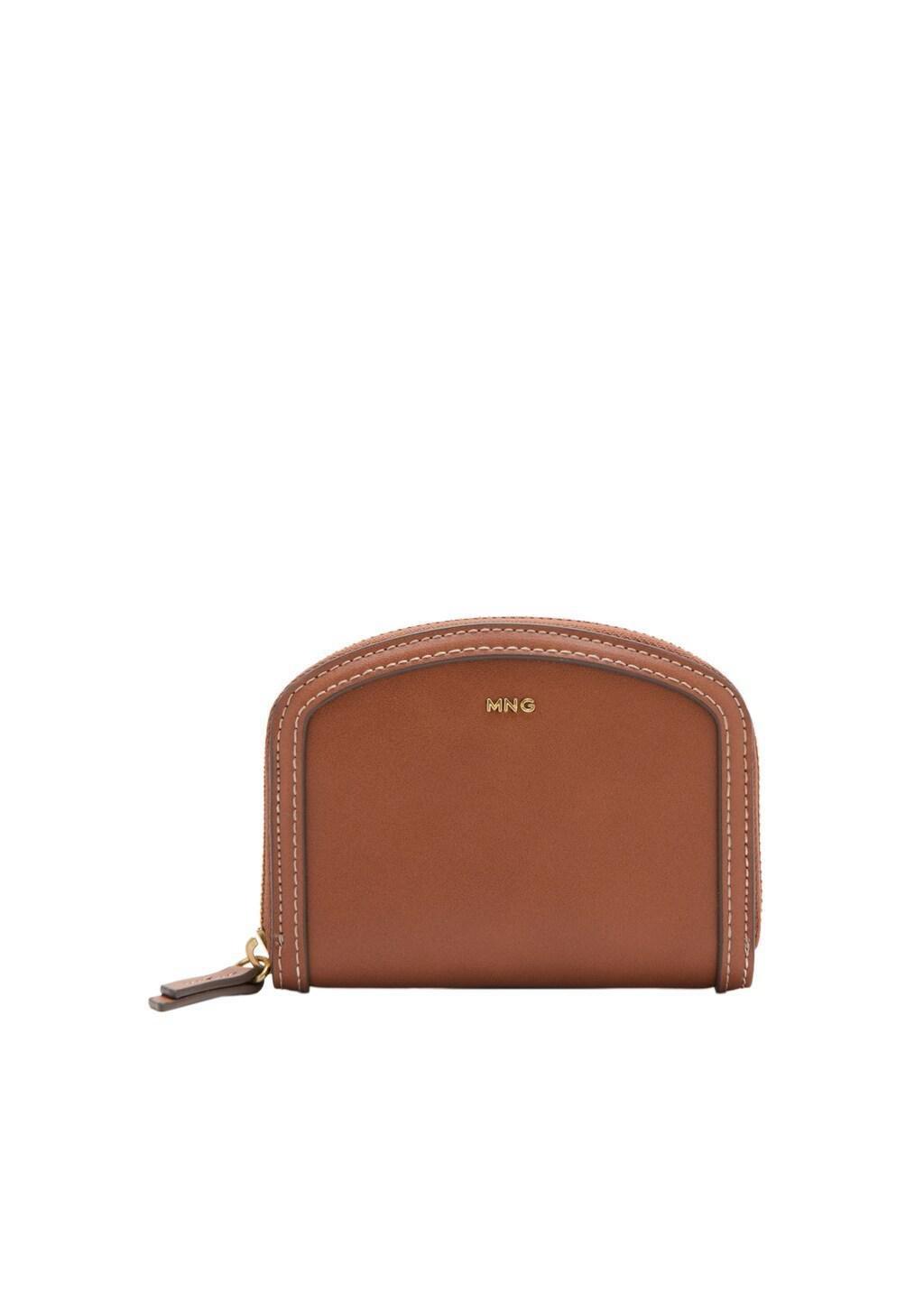 Brown Saffiano-Effect Wallet, Medium Brown, large image number 2