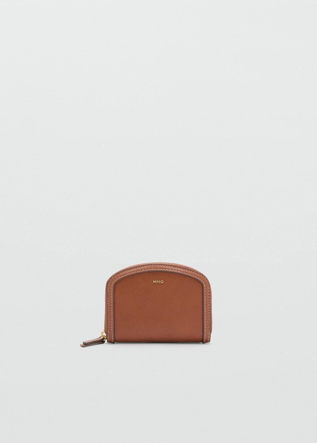 Brown Saffiano-Effect Wallet, Medium Brown, large image number 3