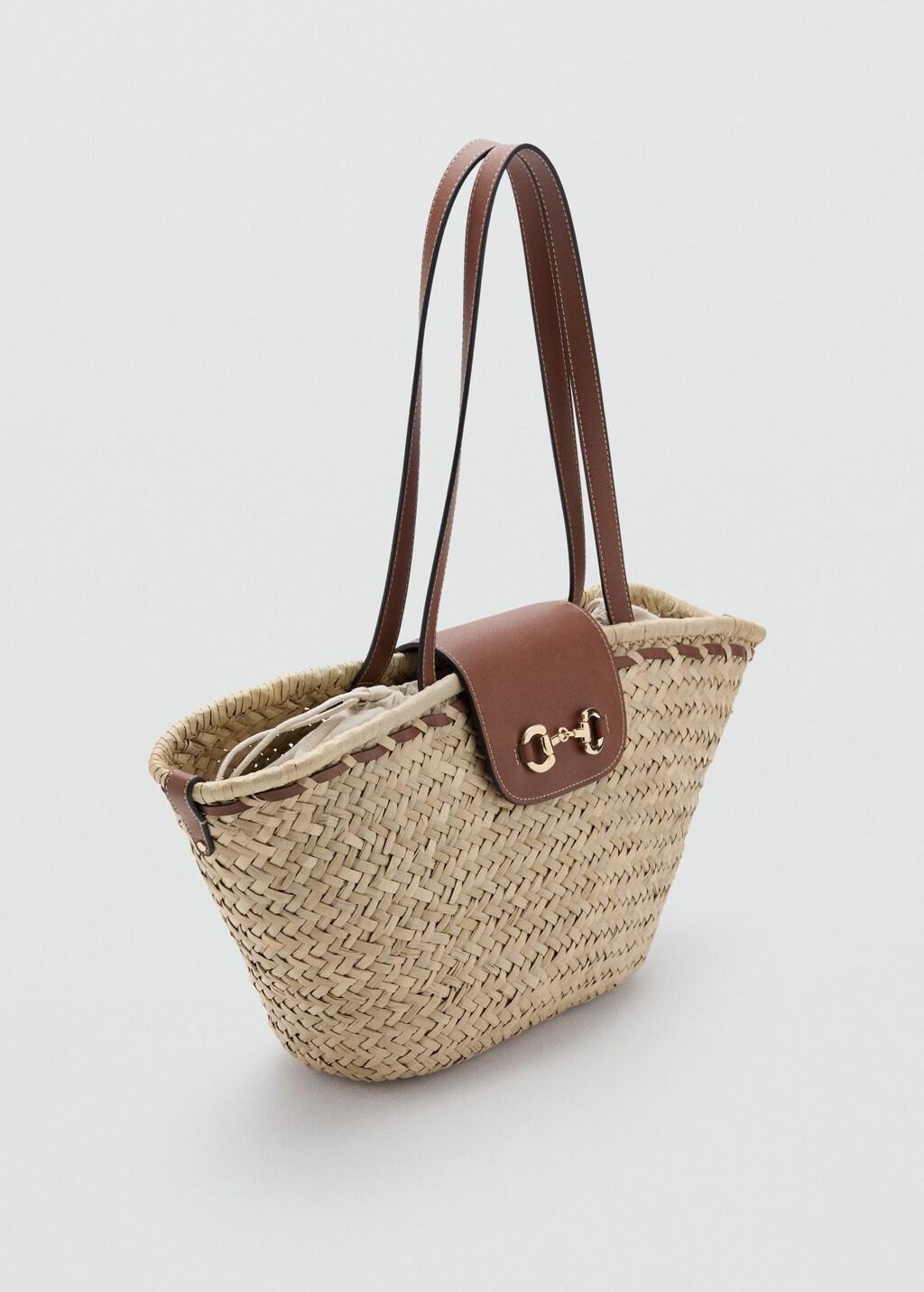 Brown Medium Natural Fibre Basket, 0201_CU, large image number 1