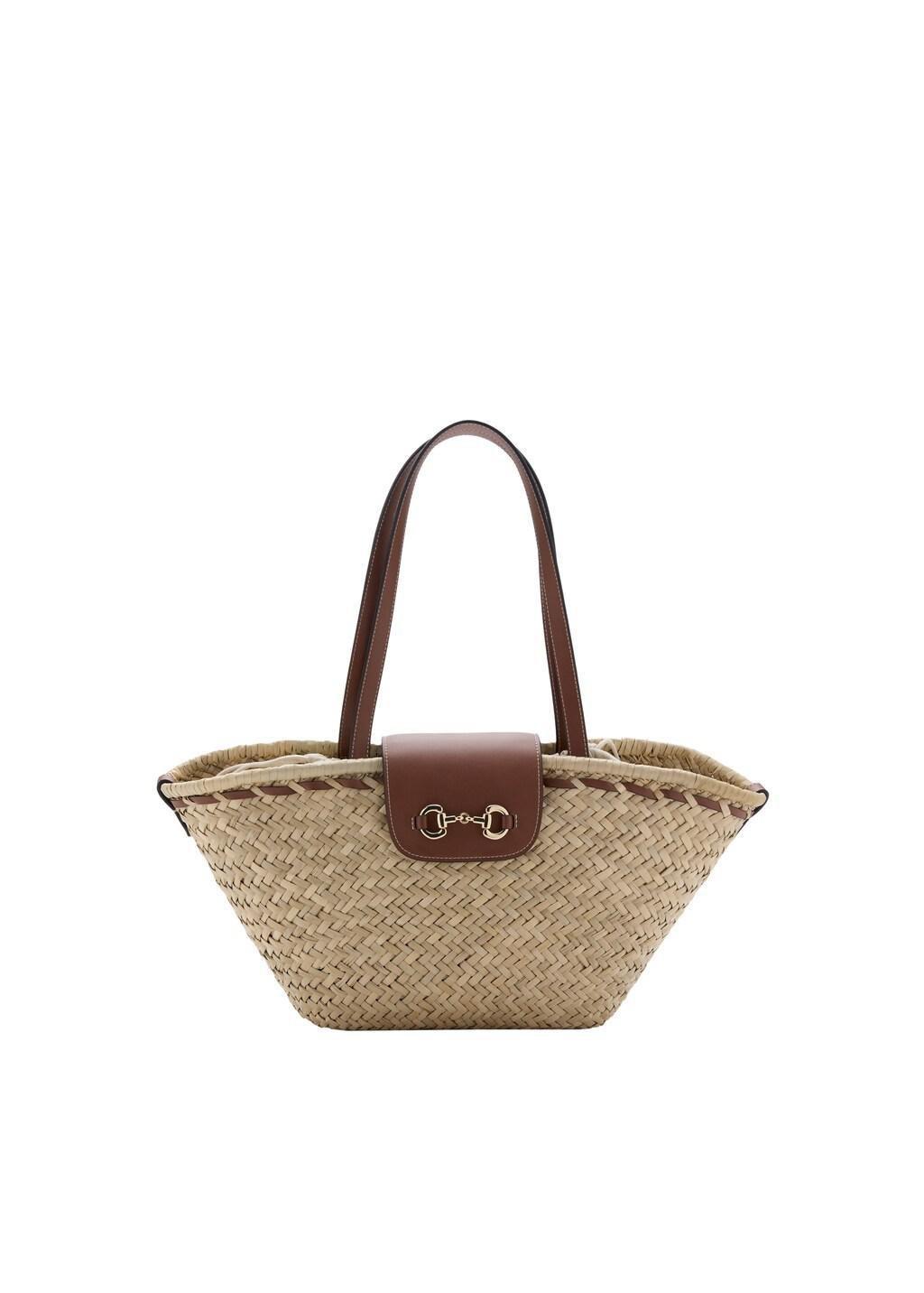 Brown Medium Natural Fibre Basket, 0201_CU, large image number 3