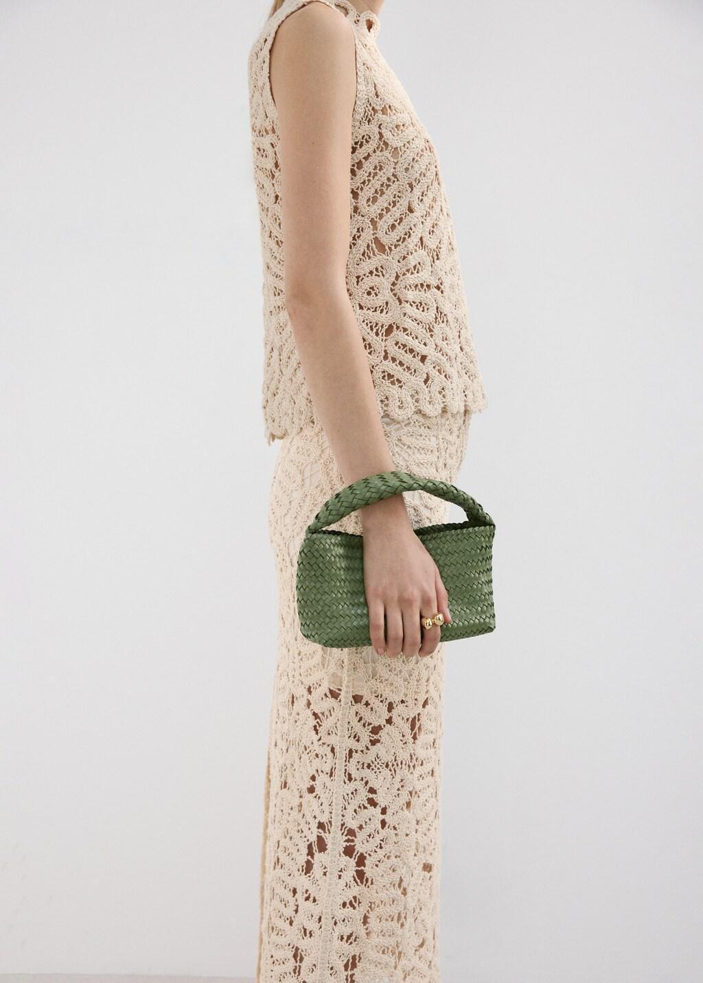 LT PASTEL BROWN Openwork knit top, Light Pastel Brown, large image number 4
