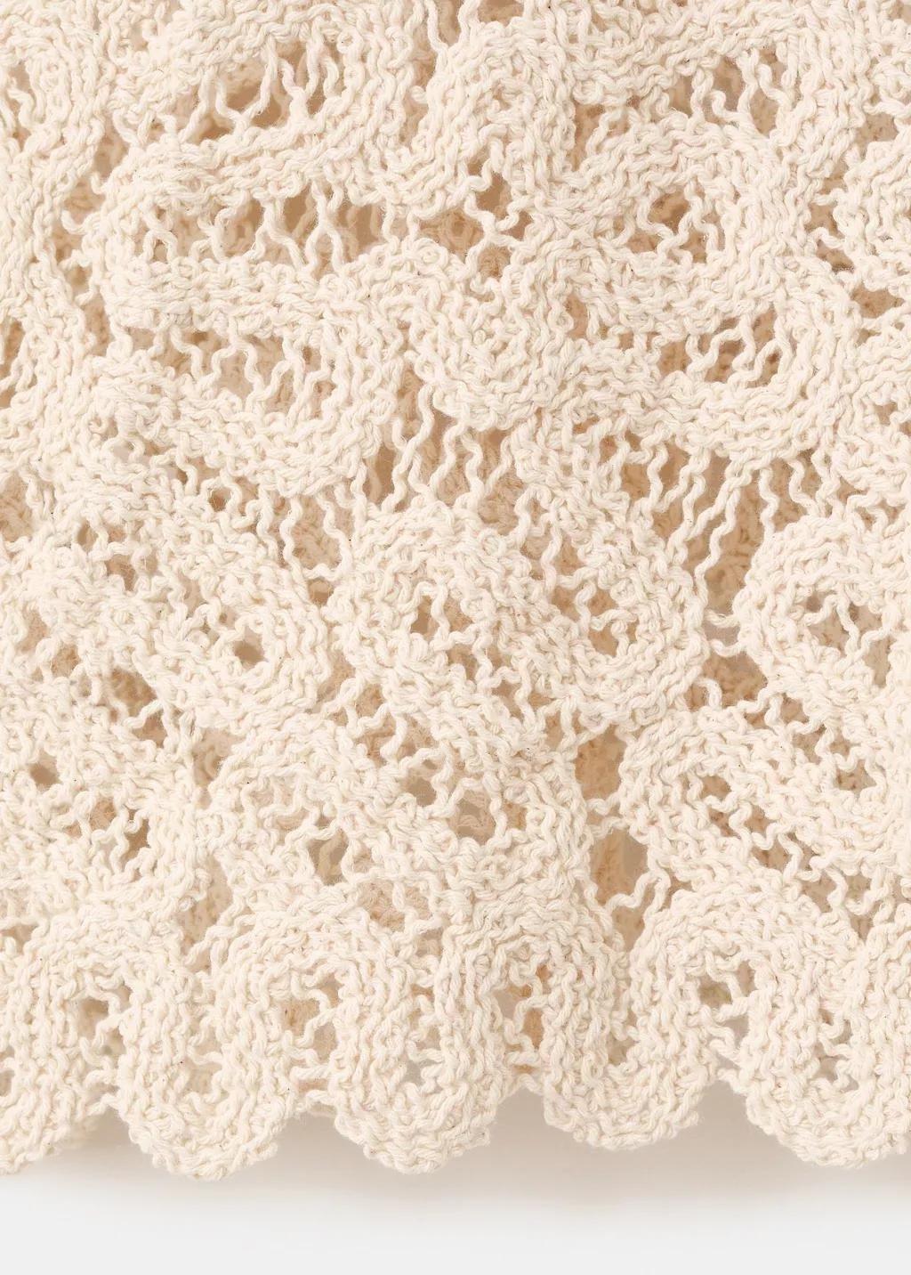 LT PASTEL BROWN Openwork knit top, Light Pastel Brown, large image number 5
