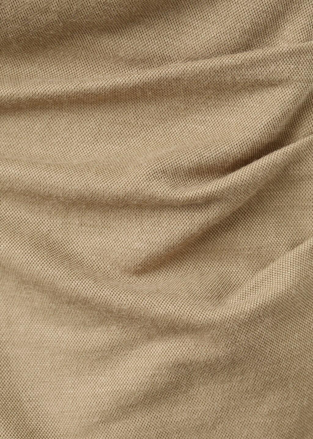 Brown Ruched Wrap Top, Medium Brown, large image number 1