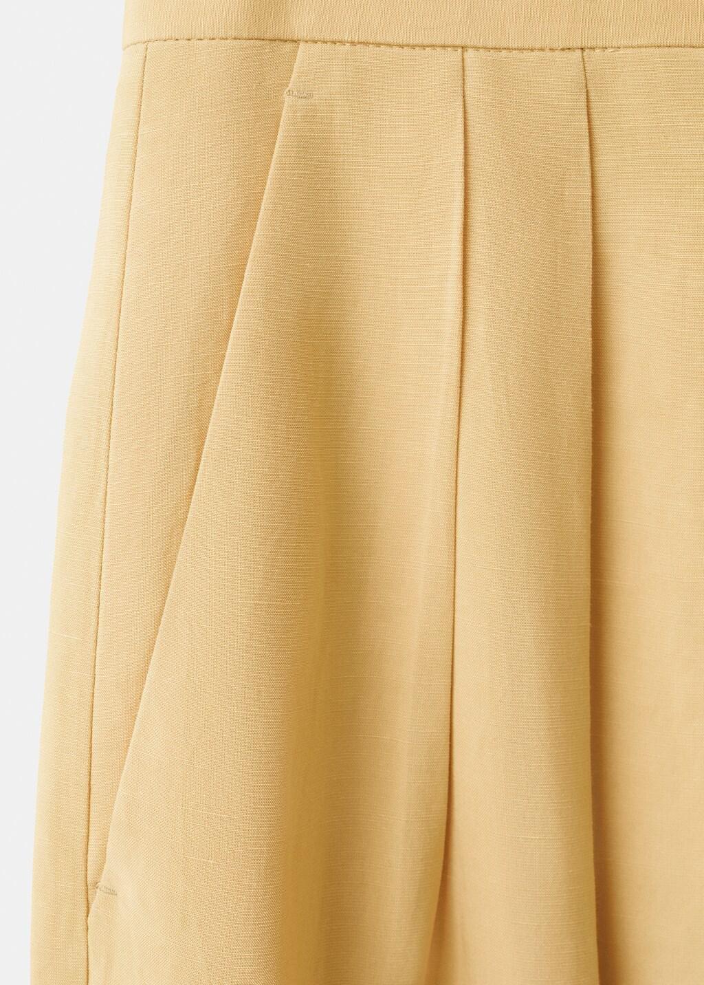 MEDIUM YELLOW Straight mid-rise trousers, Medium Yellow, large image number 5