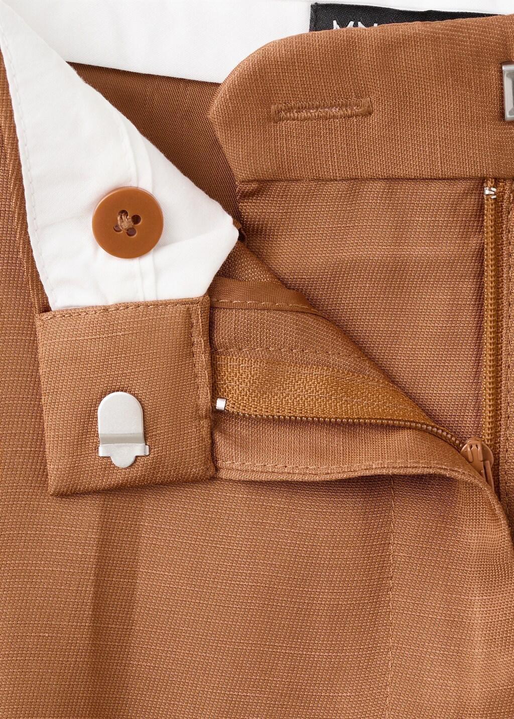 Orange Straight-Fit Suit Trousers, Rust - Copper, medium