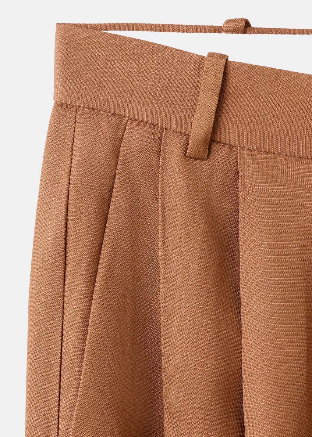 Orange Straight-Fit Suit Trousers, Rust - Copper, large image number 5