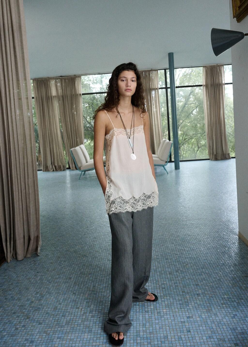 Black Straight-Fit Linen-Blend Suit Trousers, Black, large image number 0