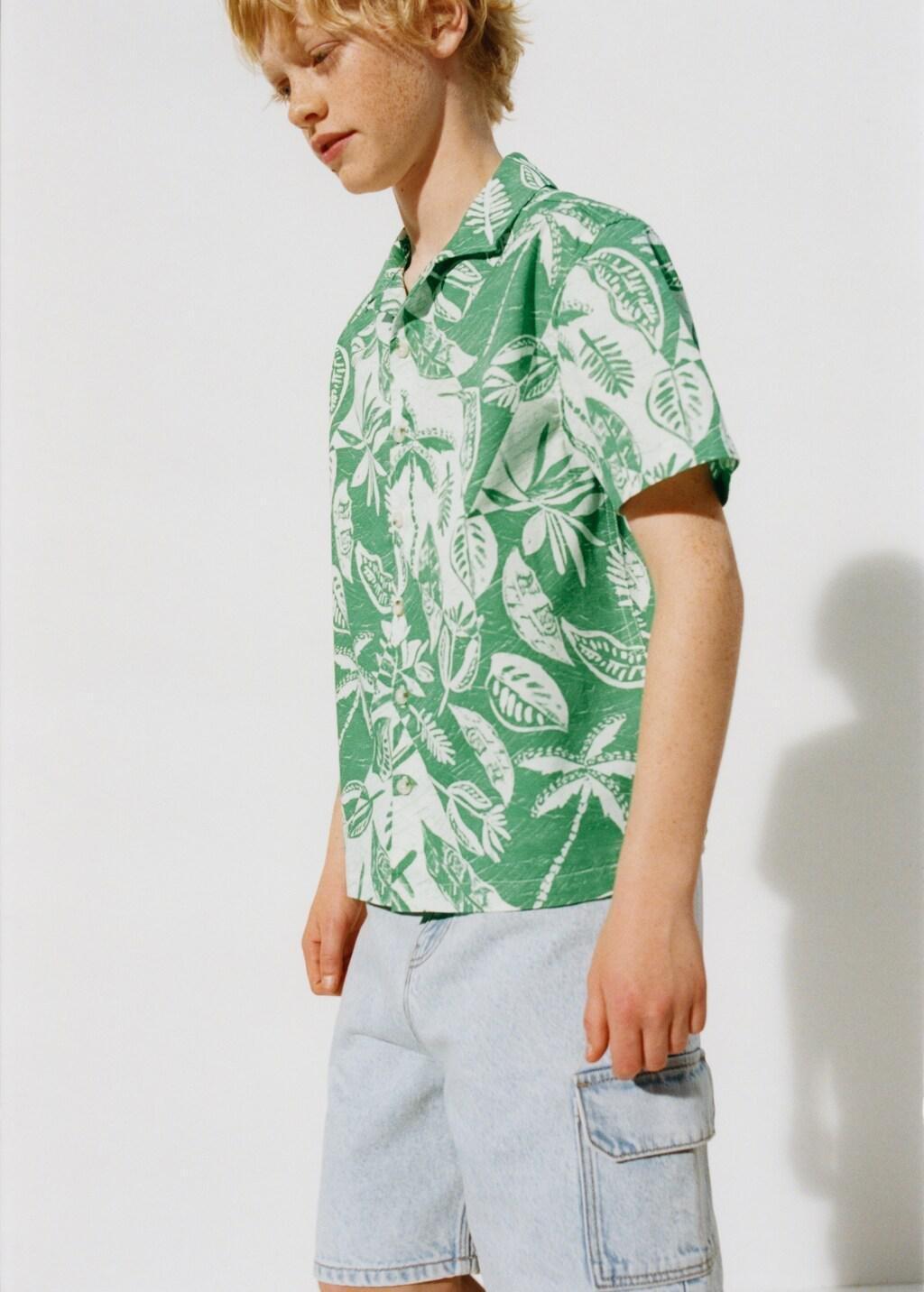 Blue Denim Cargo Shorts, Kids Boy, Open Blue, large image number 3