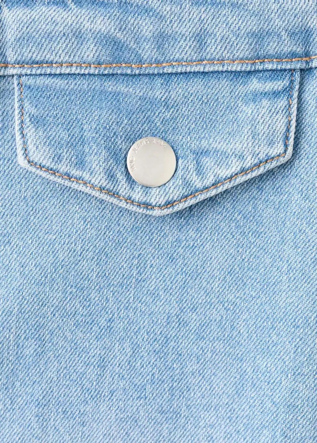 Blue Wide Leg Mid-Rise Jeans With Pockets, Open Blue, large image number 1