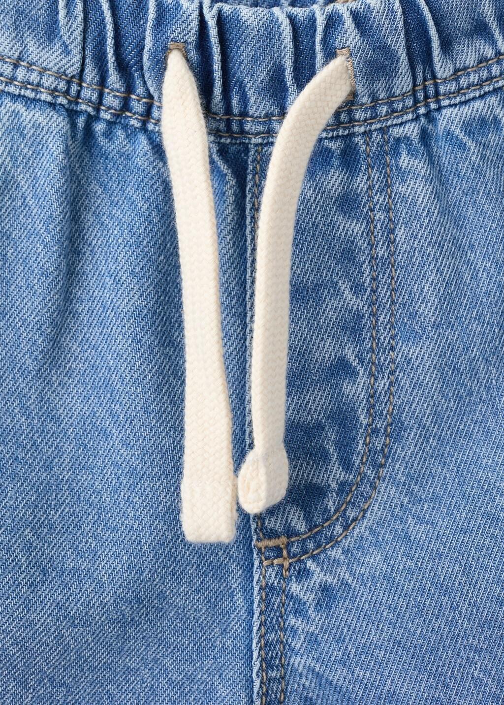 Blue Denim Cargo Shorts, Baby Boy, 0201_TM, large image number 1