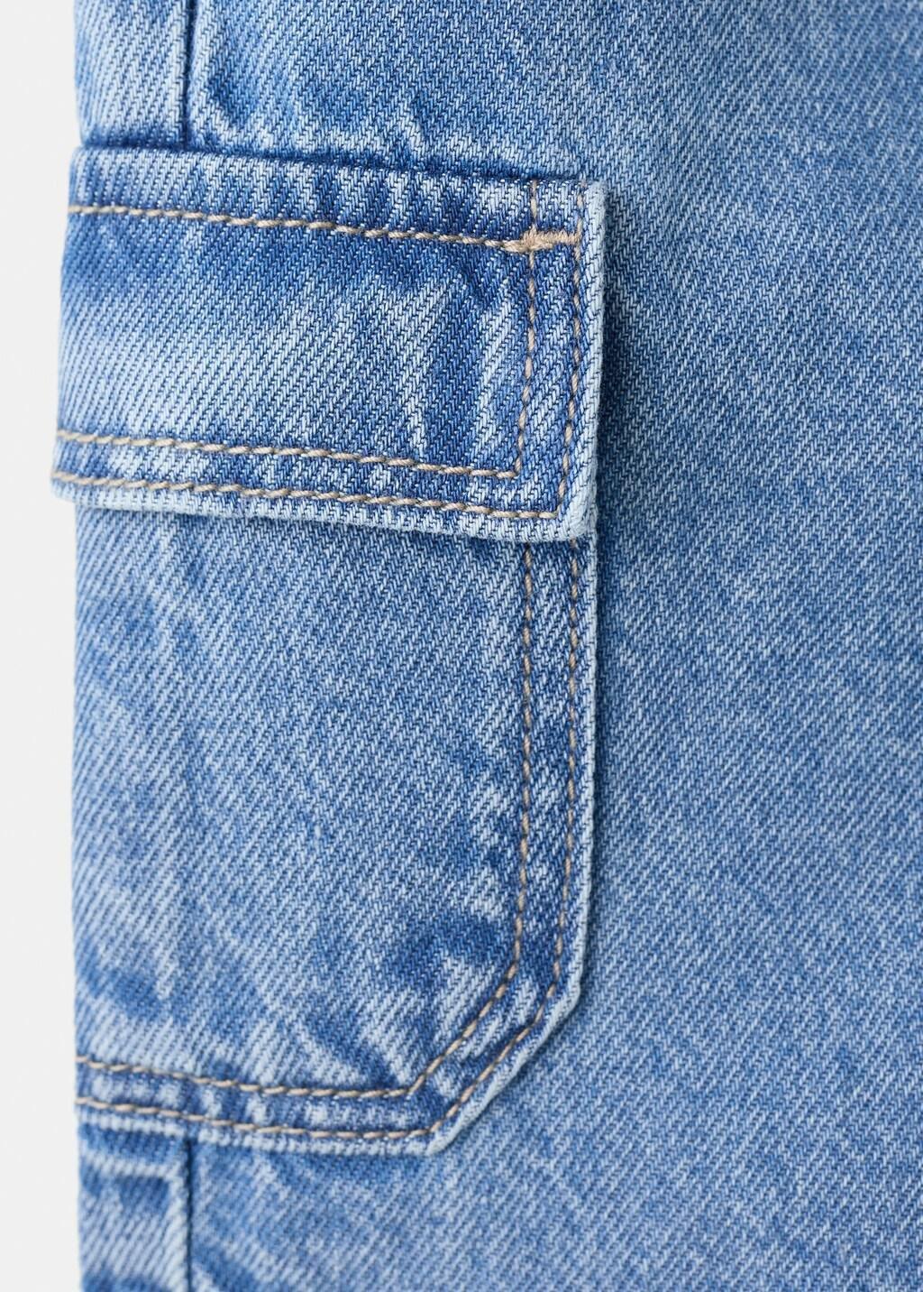 Blue Denim Cargo Shorts, Baby Boy, 0201_TM, large image number 3
