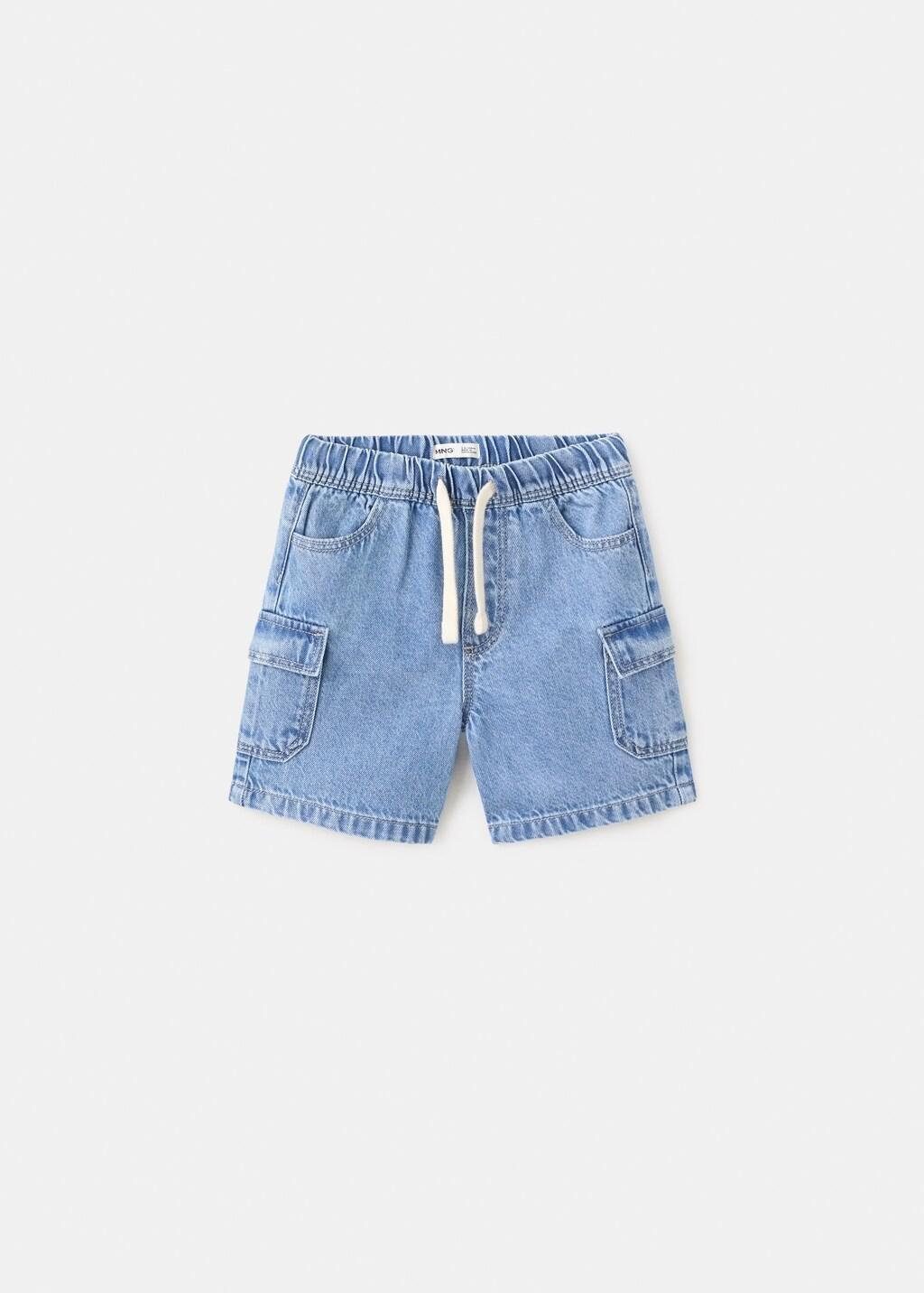 Blue Denim Cargo Shorts, Baby Boy, 0201_TM, large image number 5