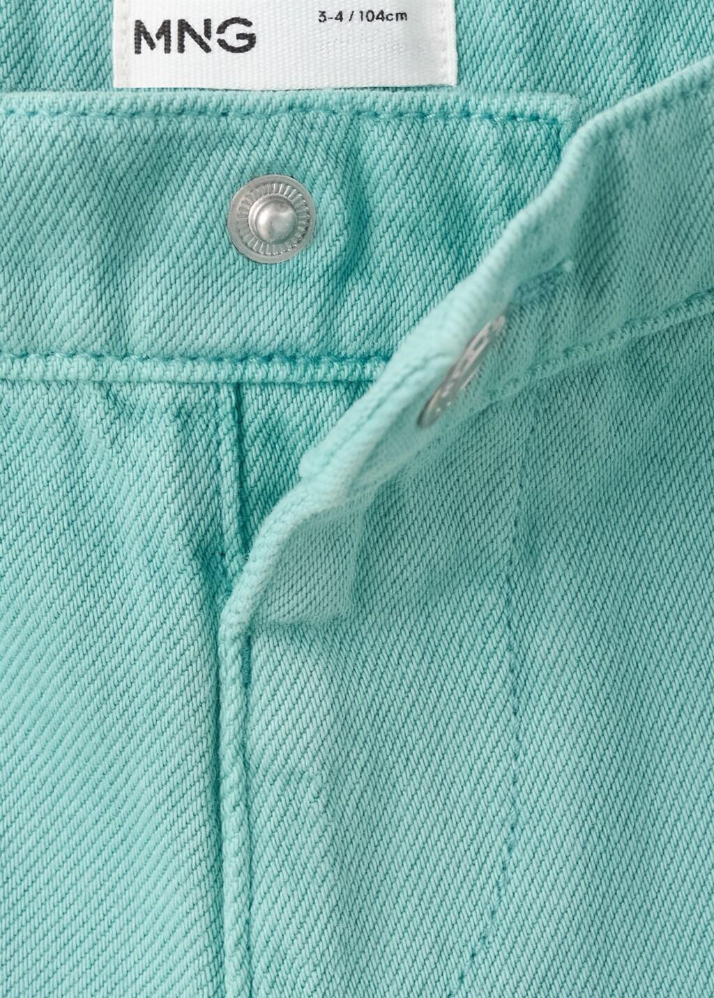 Turquoise Denim Bermuda Shorts, Baby Boy, 0201_46, large image number 1