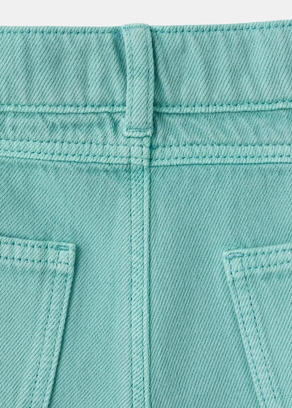 Turquoise Denim Bermuda Shorts, Baby Boy, 0201_46, large image number 4