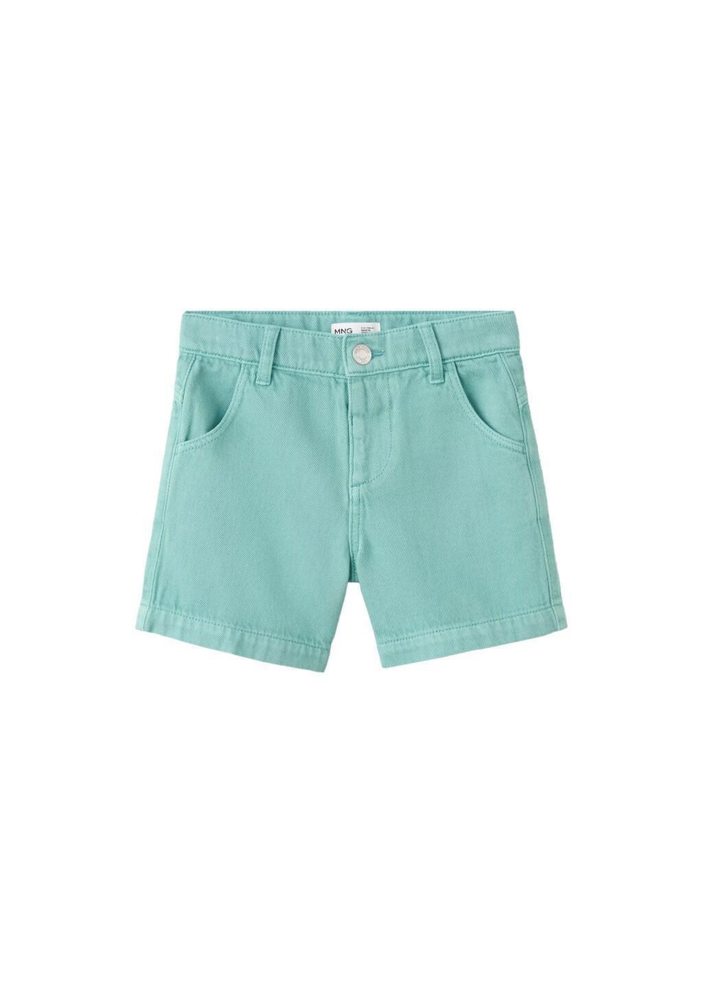 Turquoise Denim Bermuda Shorts, Baby Boy, 0201_46, large image number 5