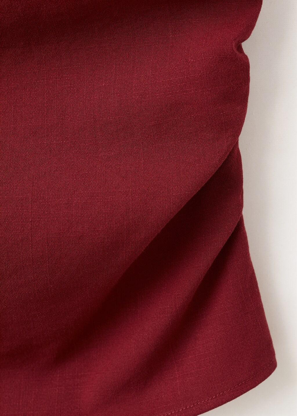 Red Square-Neck Strappy Top, 0201_70, large image number 5