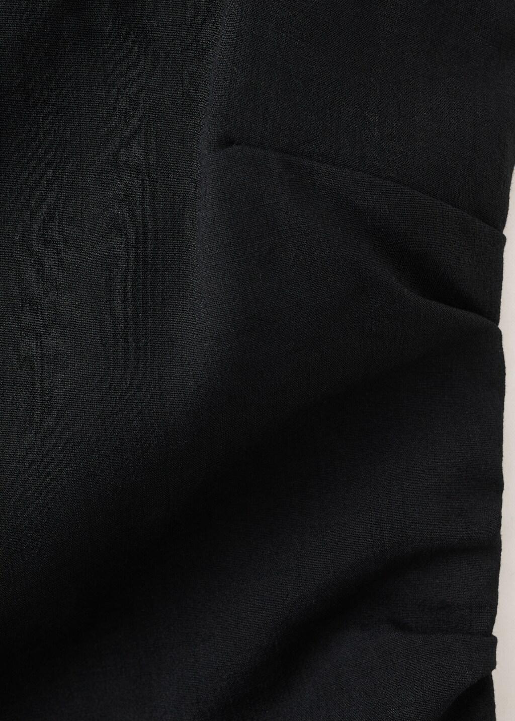 Black Square-Neck Strappy Top, Black, large image number 5