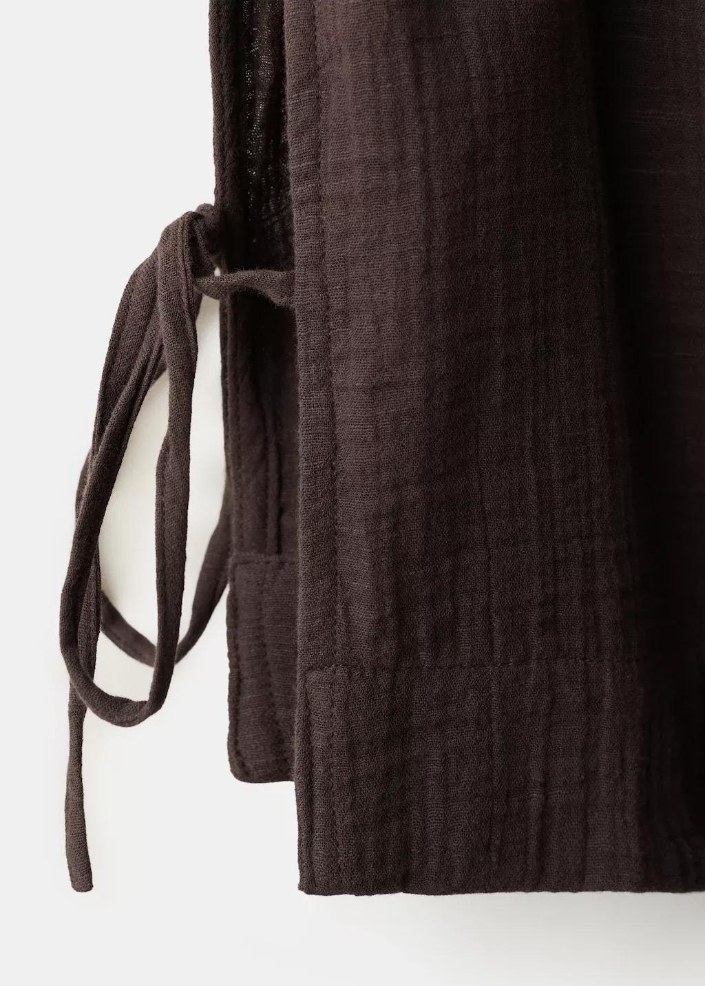 Brown Bambula Tie Top, 0201_32, large image number 5