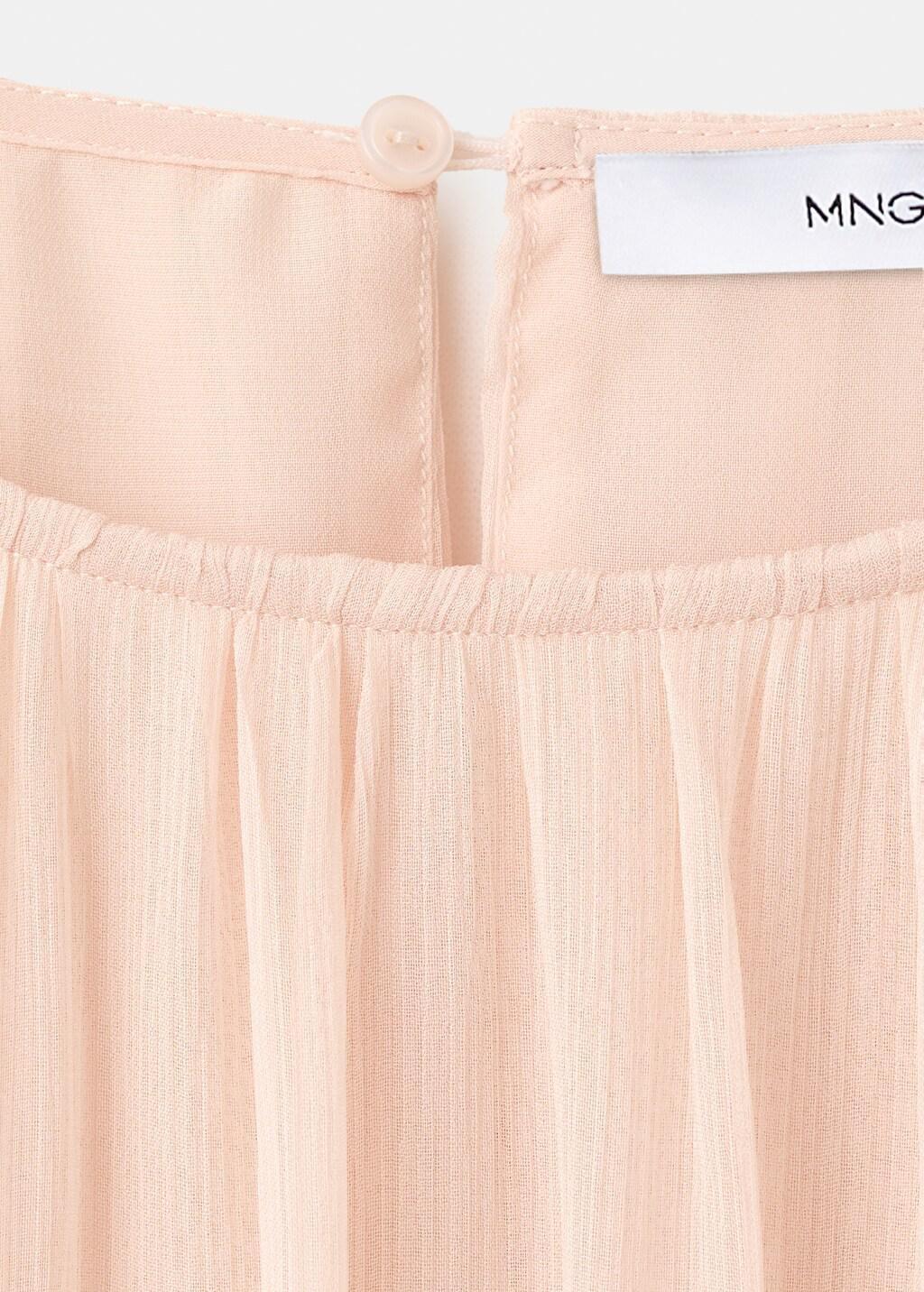 Pink Ruched Chiffon Dress, Light-Pastel Pink, large image number 1