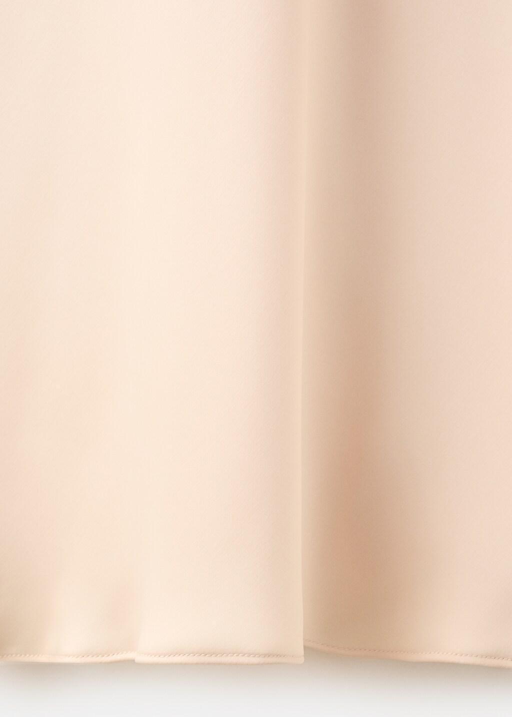Pink Lt Pastel Flared-Sleeve Satin Dress, 0201_83, large image number 5