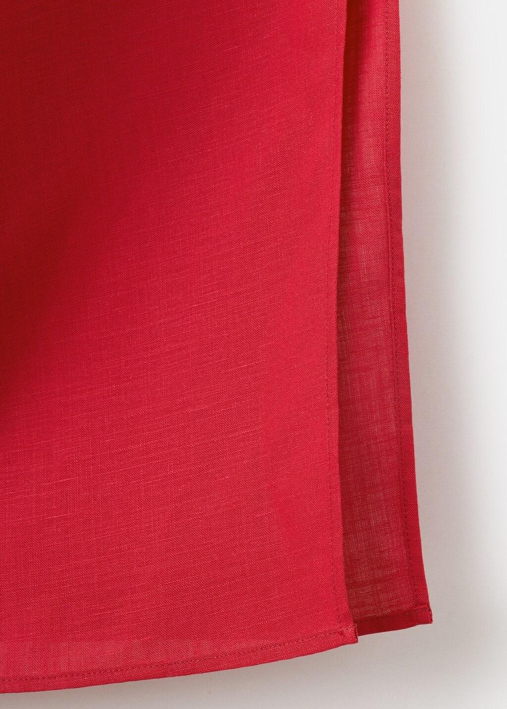 Red Asymmetric Side Ruched Dress, 0201_70, large image number 5