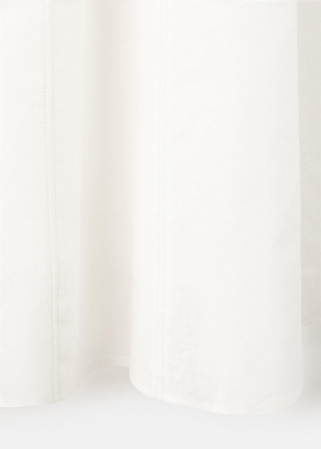 White A-Line Linen Dress, 0201_01, large image number 5