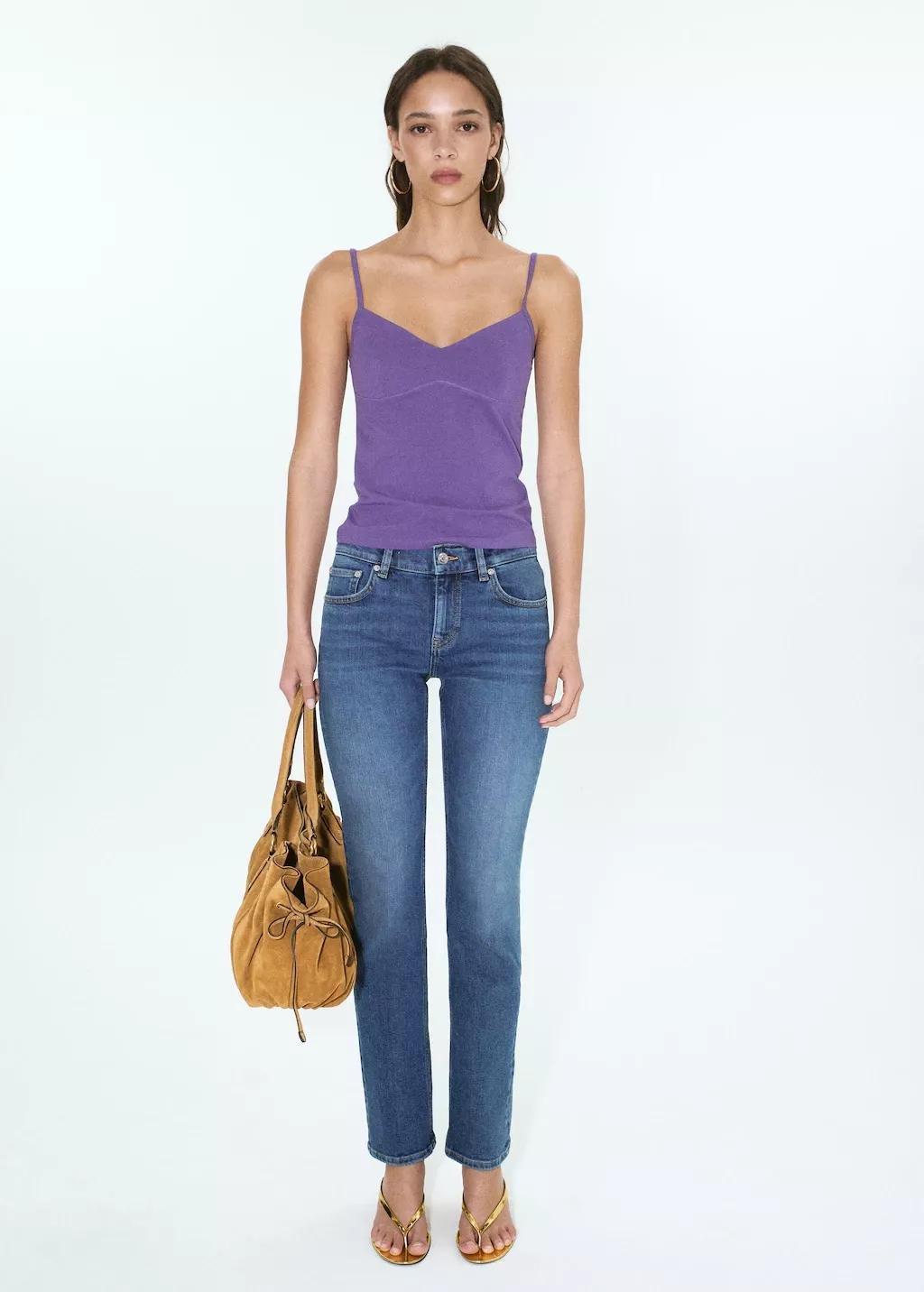 Blue Low-Rise Skinny Jeans, 0201_TM, medium