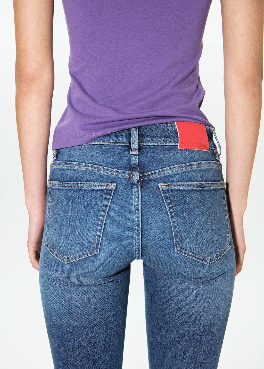 Blue Low-Rise Skinny Jeans, 0201_TM, medium