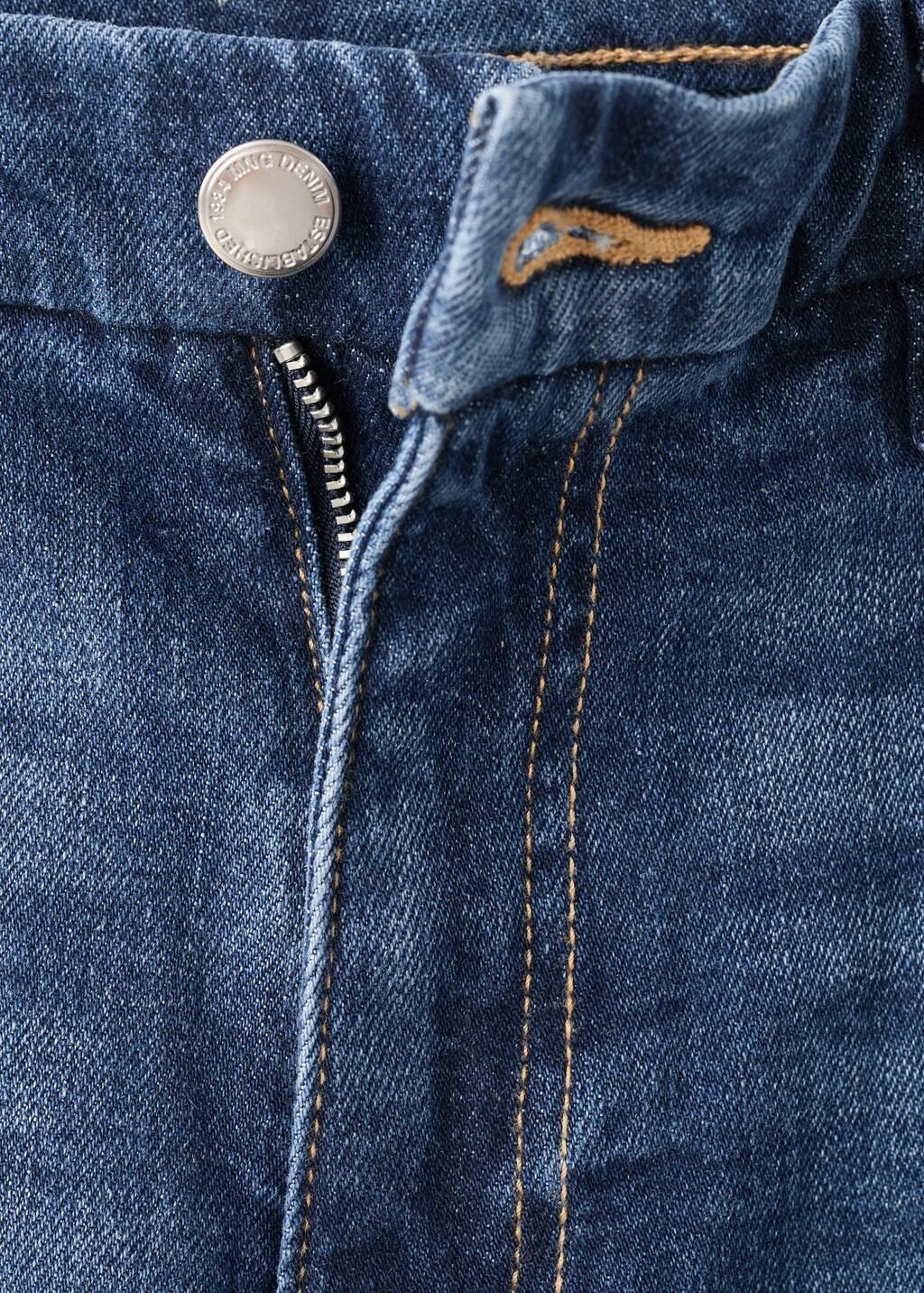 Blue Flared High-Rise Jeans, Open Blue, large image number 1